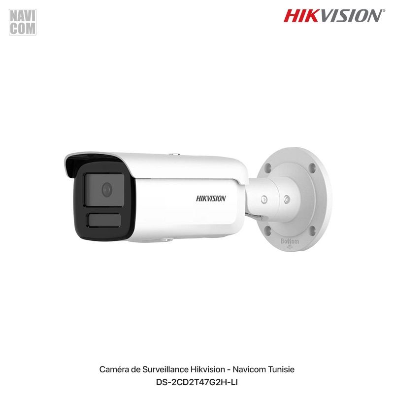 DS-2CD2T47G2H-LI-1 camera Bullet 4 MP Smart Hybrid Light avec ColorVu hikvision DS-2CD2T47G2H-LI