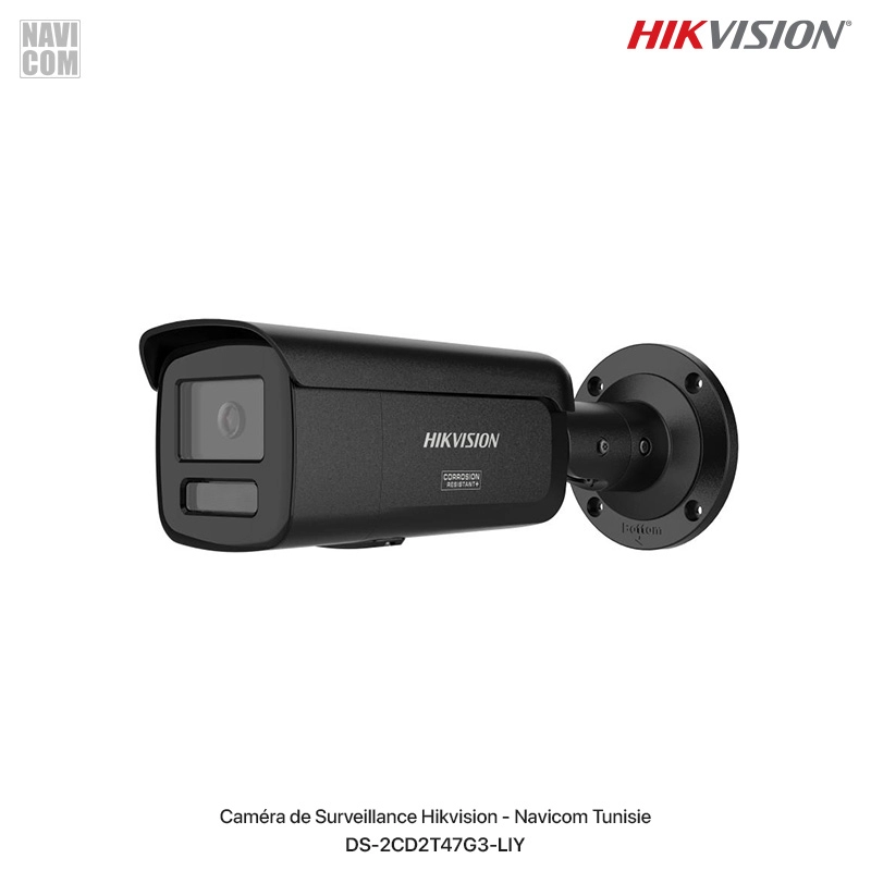 DS-2CD2T47G3-LIY-1 Hikvision - Caméra Bullet 4 MP Smart Hybrid Light avec ColorVu