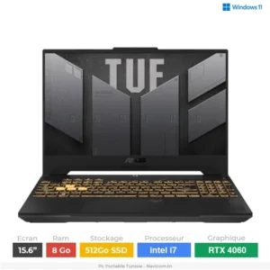 pc portable asus tuf f15 intel i7 rtx 4060