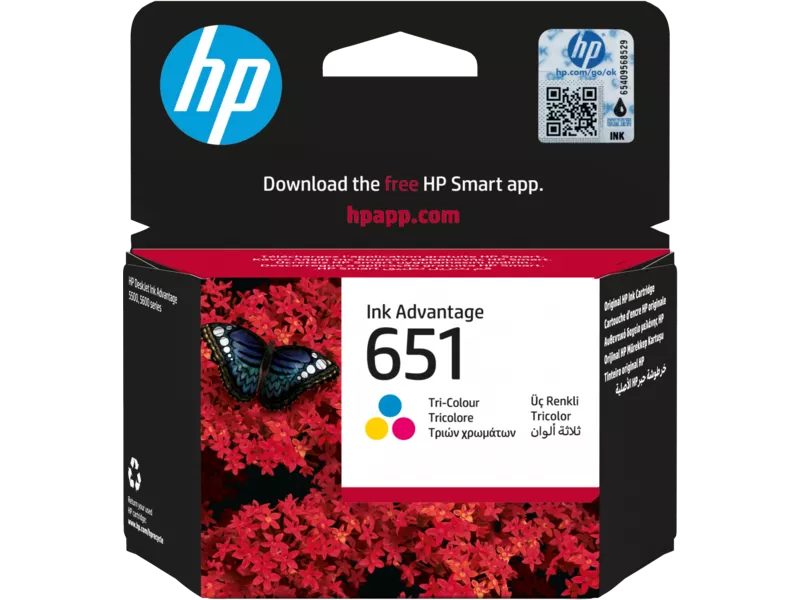 c09009132 Cartouche d’encre HP 651 trois couleurs