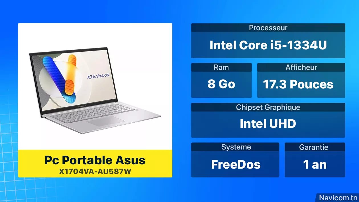 Pc Portable Asus X1704VA-AU587W