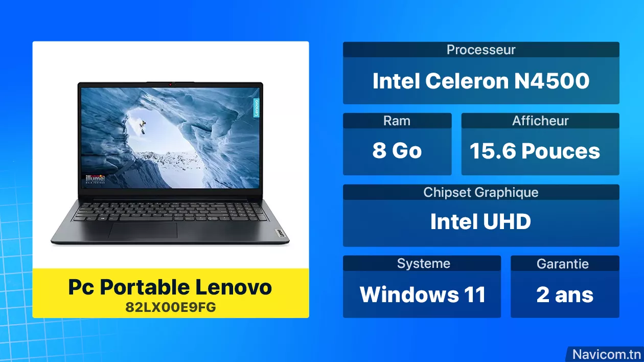 Pc Portable Lenovo 82LX00E9FG