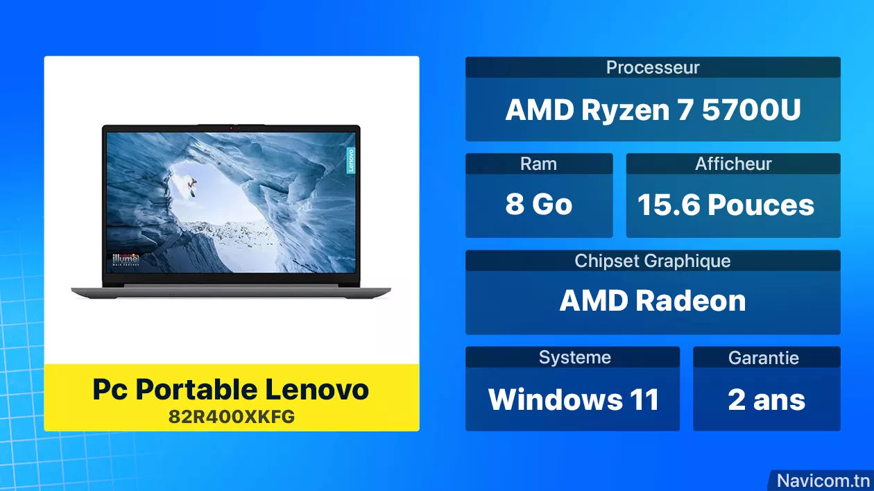 Pc Portable Lenovo 82R400XKFG