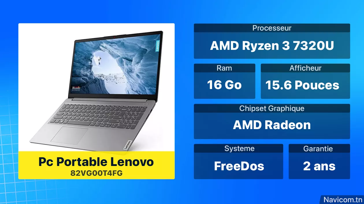 Pc Portable Lenovo 82VG00T4FG