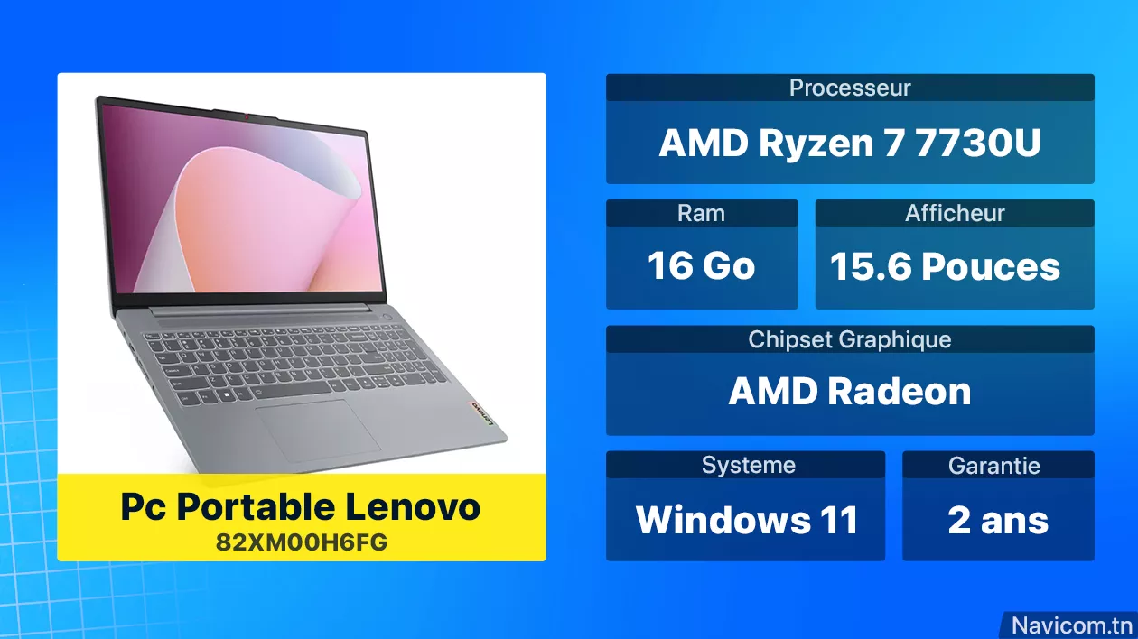 Pc Portable Lenovo 82XM00H6FG