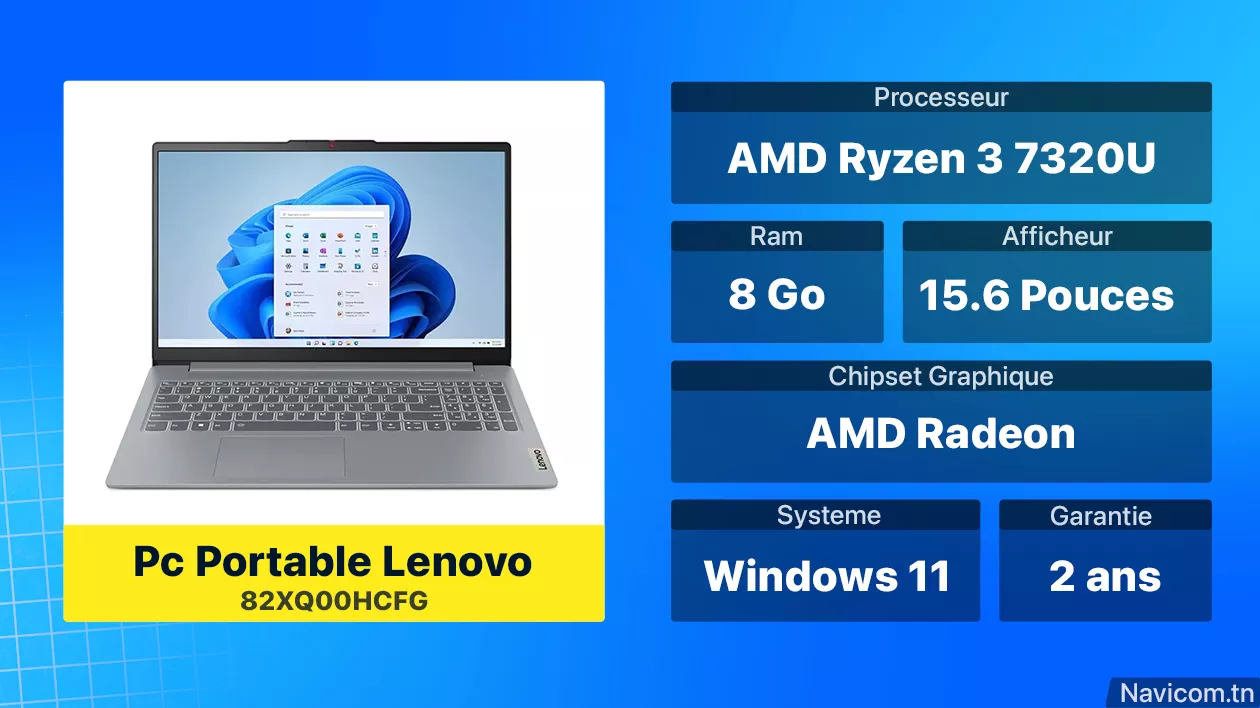 Pc Portable Lenovo 82XQ00HCFG