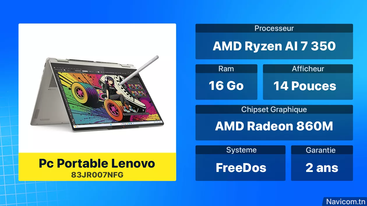 Pc Portable Lenovo 83JR007NFG