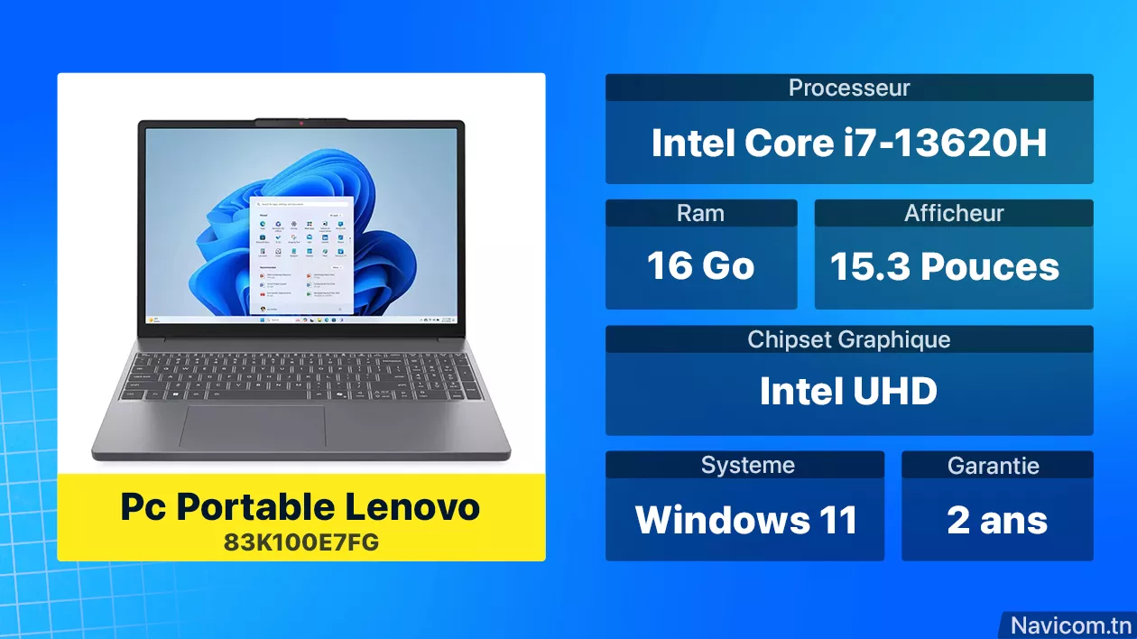 Pc Portable Lenovo 83K100E7FG