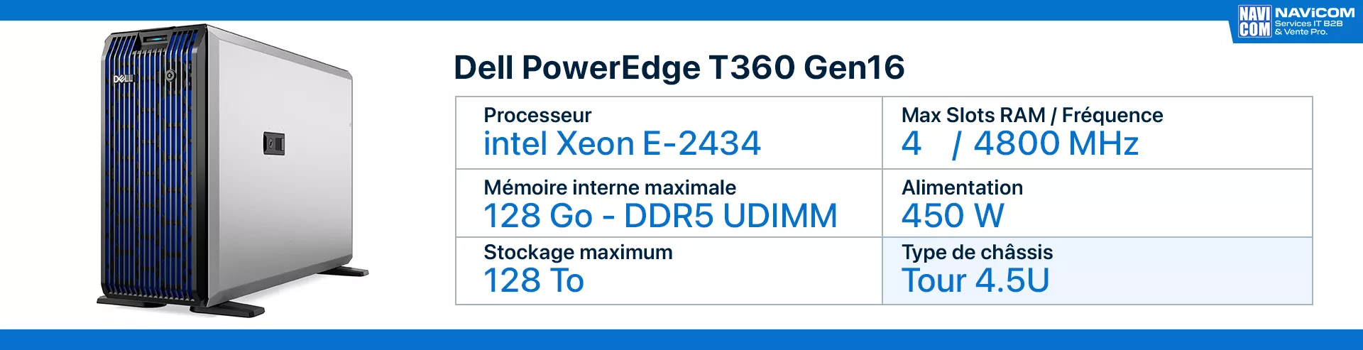 serveur dell T360 Gen16 fiche technique