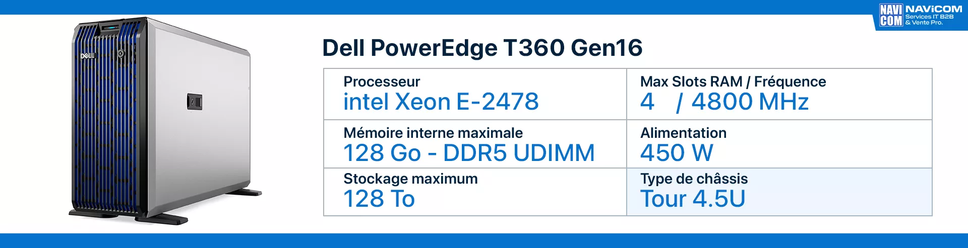 serveur dell T360 Gen16 fiche technique