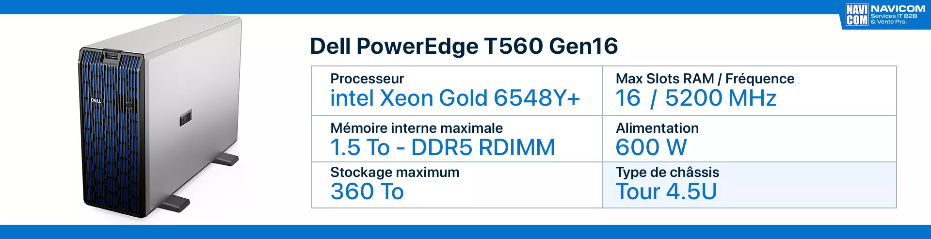 serveur dell T560 avec processeur G6548Y+